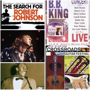 Blues Guitar DVD lot Jimmy Reed Stevie Ray Vaughan BB KING Eric Clapton concert+